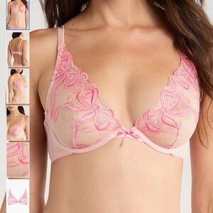 Hunkemöller Beau Up Embroidered Underwire Bra 34 D